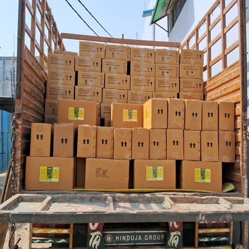 Cartons loaded neatly in the truck – Reliable Packers & Movers